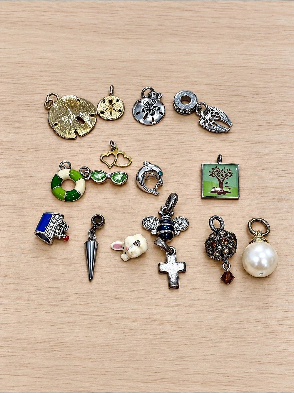 16-pc Assorted Metal Charms & Pendants